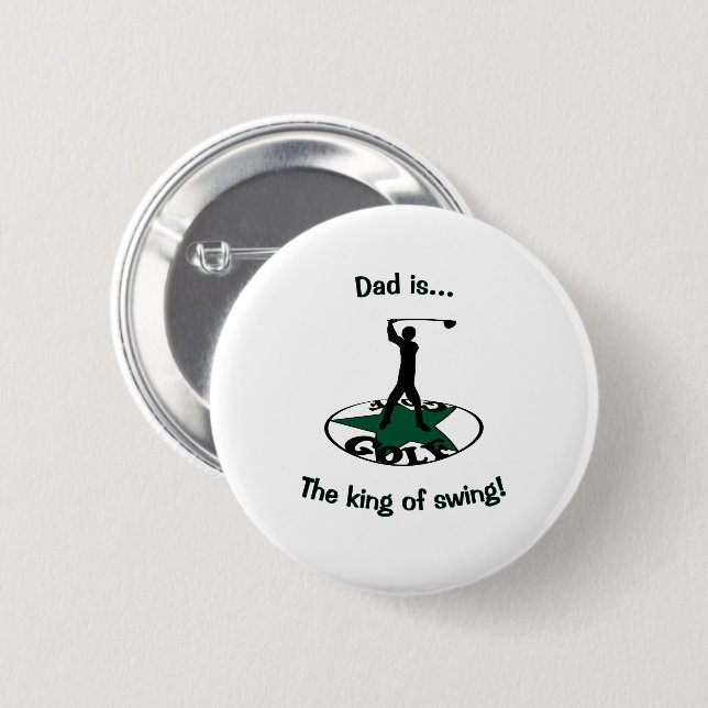 Golf - a wonderful game   2 inch round button (Front & Back)