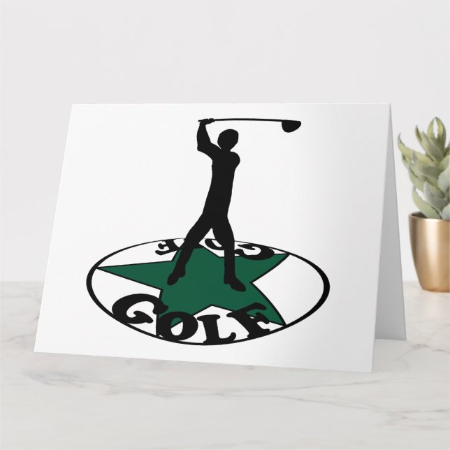 Golf - a wonderful game  card (Small Plant)