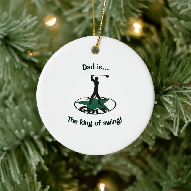 Golf - a wonderful game   ceramic ornament (Tree)