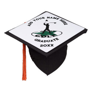 Golf - a wonderful game graduation cap topper