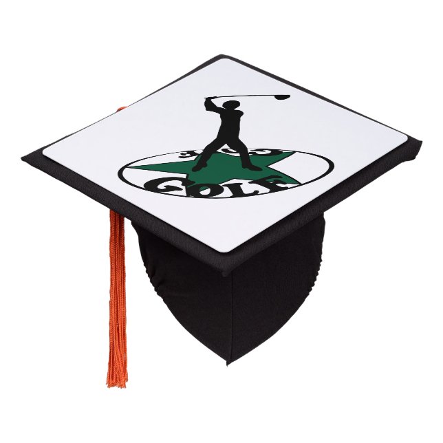 Golf - a wonderful game   graduation cap topper (Angled)
