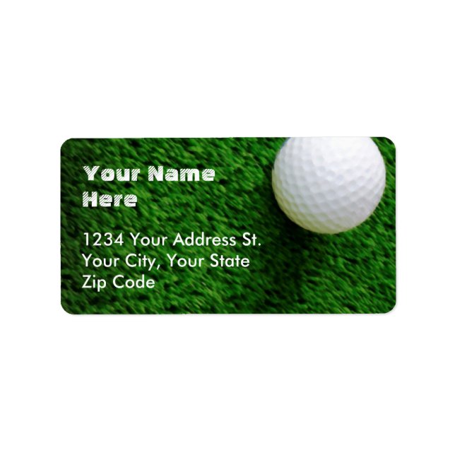 Golf Address Labels (Front)