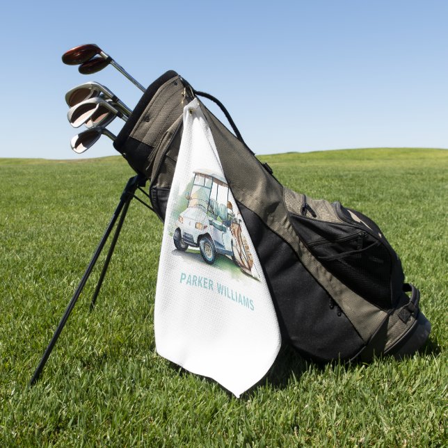 Golf Adult Birthday Golf Towel (Green)