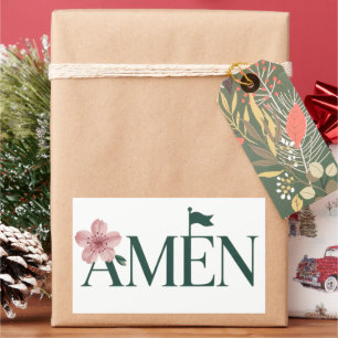 Golf Amen Pink Golf Tournament Birthday Party Girl Sticker