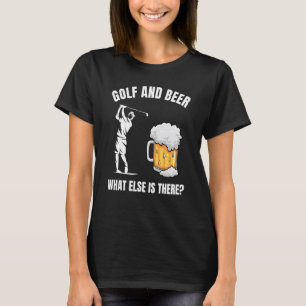 Golf And Beer Golfing Player Golfer Coach Graphic T-Shirt
