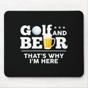 Golf And Beer Joke Dad Funny Fathers Day Drinking Mouse Pad