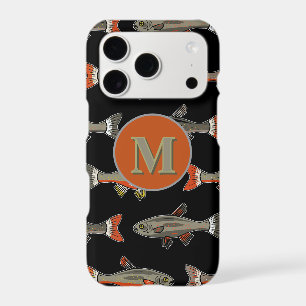Golf and Fishing Brook Trout Orange Grey Black