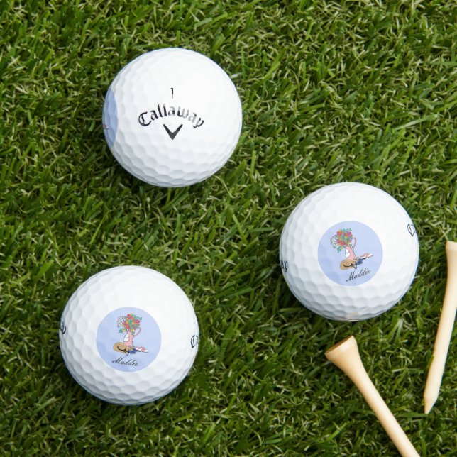 Golf and Gardening Personalized Ladies Balls (Insitu Grass)