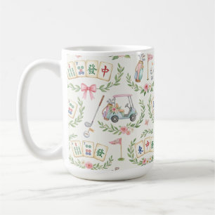 Golf and Mahjong mug