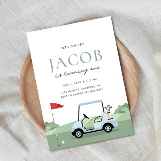 Golf Anniversaire Par-tee Invitation