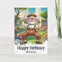 *~* Golf AP94 Senior Funny Humour Man Birthday Car