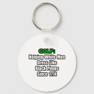 Golf Attire Humour Keychain
