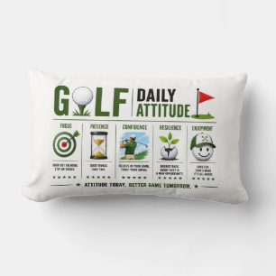 Golf attitude lumbar pillow