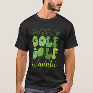 Golf Auntie Golf Mama Sports Mom Mother's Day T-Shirt