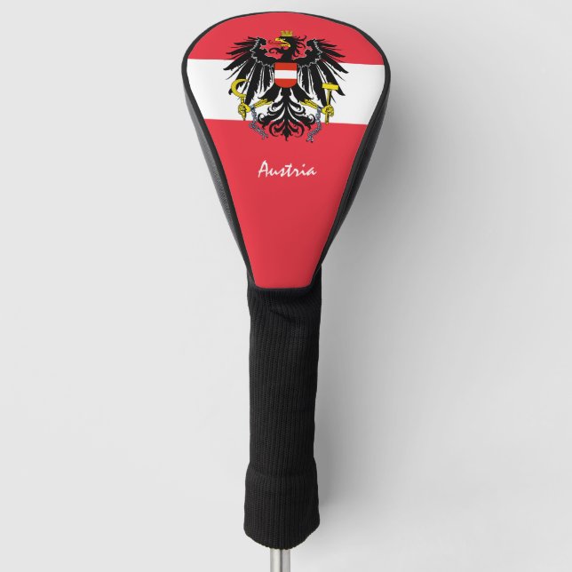 Golf Austria & Austrian Flag / Golf Clubs Covers (Front)