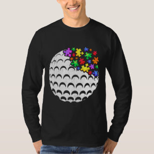 Golf Autism Puzzle Men Women Kids Autism Awareness T-Shirt
