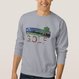 Golf avec des T-shirts et des cadeaux de chariots