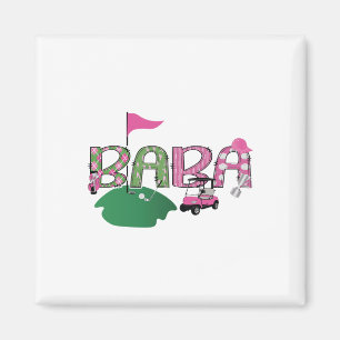 Golf Baba Hole In One Golf 1st Birthday Party  Magnet