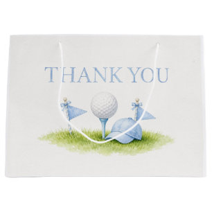 Golf baby boy Thank you  Large Gift Bag