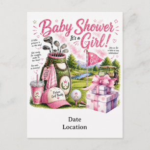 Golf Baby Girl Golfer  Postcard