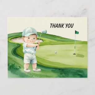 Golf Baby Shower Boy themed  Postcard
