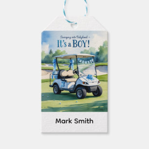 Golf Baby Shower for Boy future golfer Gift Tags