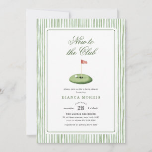 Golf Baby Shower Invitation