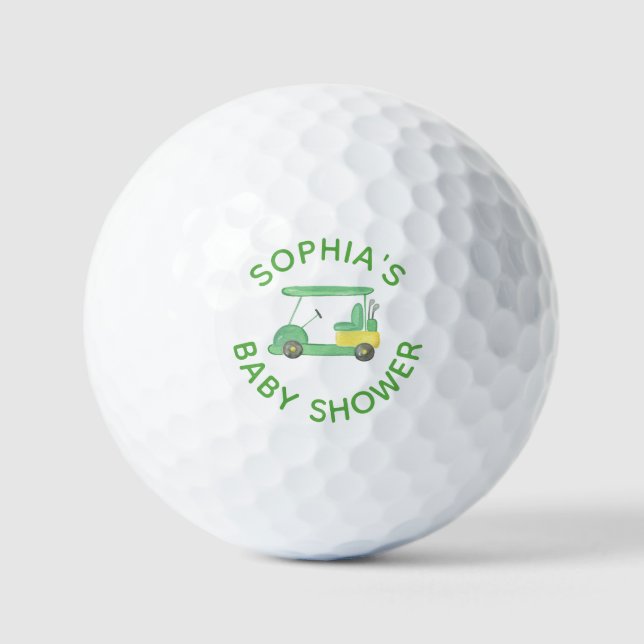 Golf Baby Shower Personalized Golf Balls (Front)