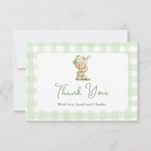 Golf  Baby Shower Thank You Card