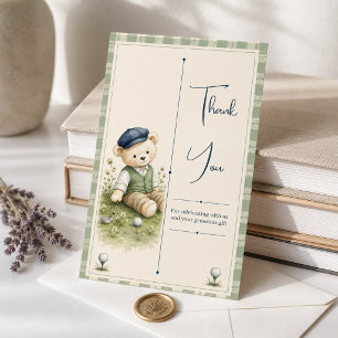 Golf Baby Shower Thank You Cards New to the Club