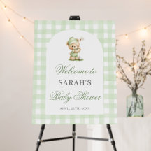 Golf Baby Shower Welcome Sign