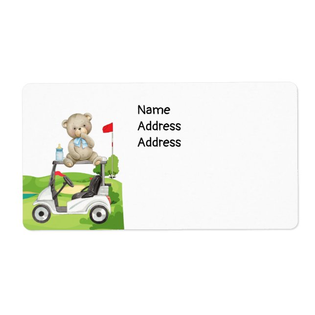 Golf Baby sit on golf cart in golf course  (Front)