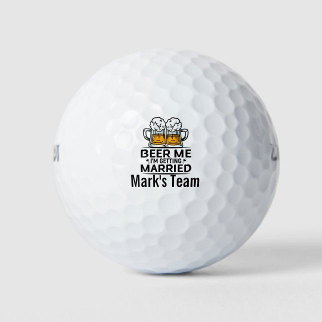 Golf bachelor Party golfer Golf Balls (Front)