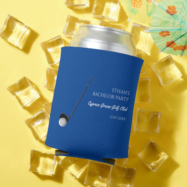 Golf Bachelor Party - Golfing trip Classic Stylish Can Cooler (In Situ Summer)