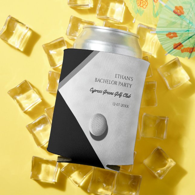 Golf Bachelor Party - Golfing trip Classic Stylish Can Cooler (In Situ Summer)