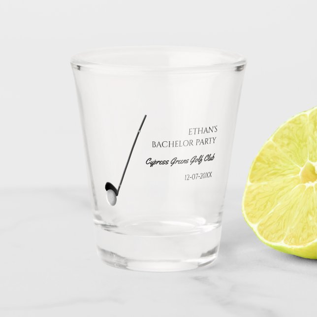 Golf Bachelor Party - Golfing trip Classic Stylish Shot Glass (Front)