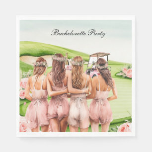 Golf Bachelorette Party for Golfer Napkin
