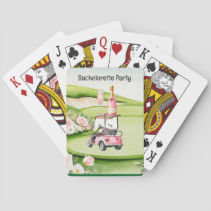 Golf Bachelorette Party for Golfer  Playing Cards