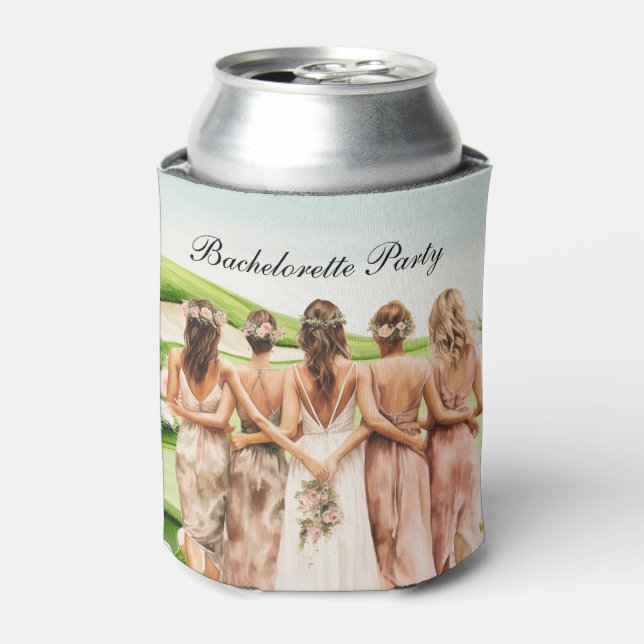 Golf Bachelorette Party on golf course Can Cooler (Can Front)