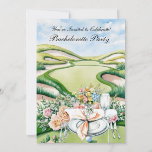Golf Bachelorette Party on golf course Invitation