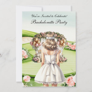 Golf Bachelorette Party on golf course Invitation