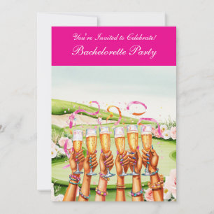 Golf Bachelorette Party on golf course Invitation