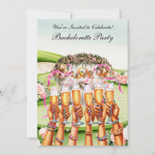 Golf Bachelorette Party on golf course Invitation