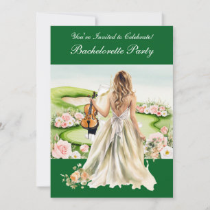 Golf Bachelorette Party on golf course Invitation