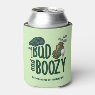 Golf Bad & Boozy Custom Golfer Beer Can Cooler