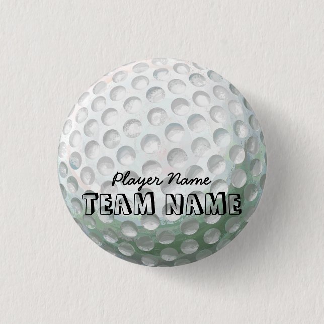 Golf Ball 1 Inch Round Button (Front)