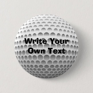 Golf Ball 2 Inch Round Button