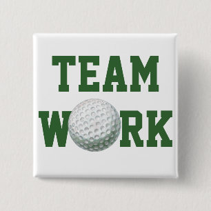 Golf Ball 2 Inch Square Button