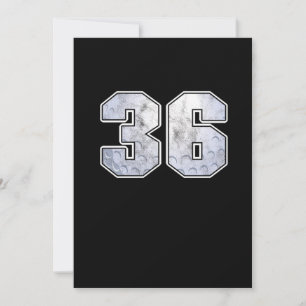 Golf Ball 36 th Birthday Celebration Sport Gift Invitation
