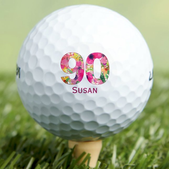 Golf ball 90 years custom golf ball 90th birthday (Creator Uploaded)